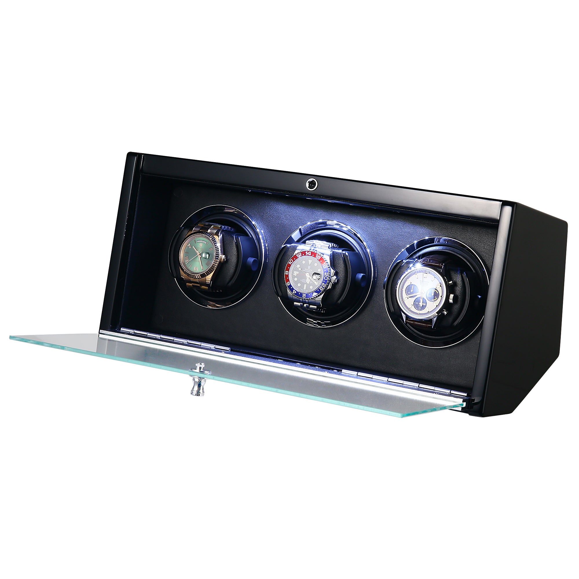 Theodore Watch Winder for 3 Black