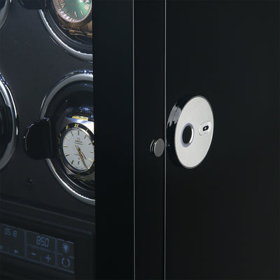 Yarra Quad Watch Winder for 4 + Drawer with Fingerprint Lock