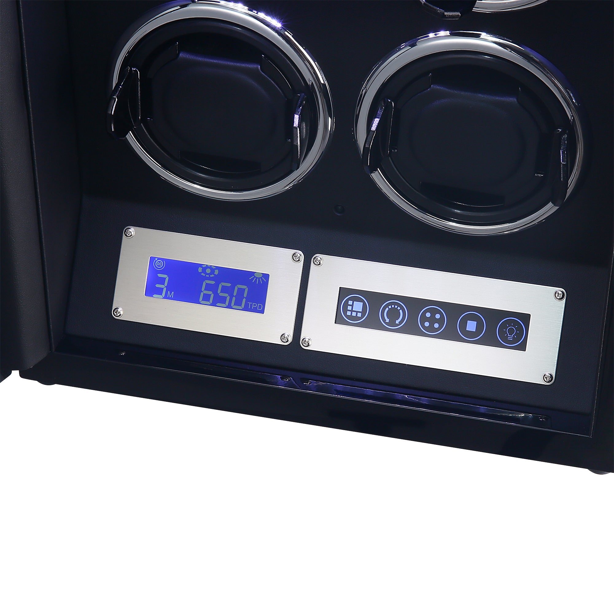Flinders Watch Winder for 4 Watches with Fingerprint Lock