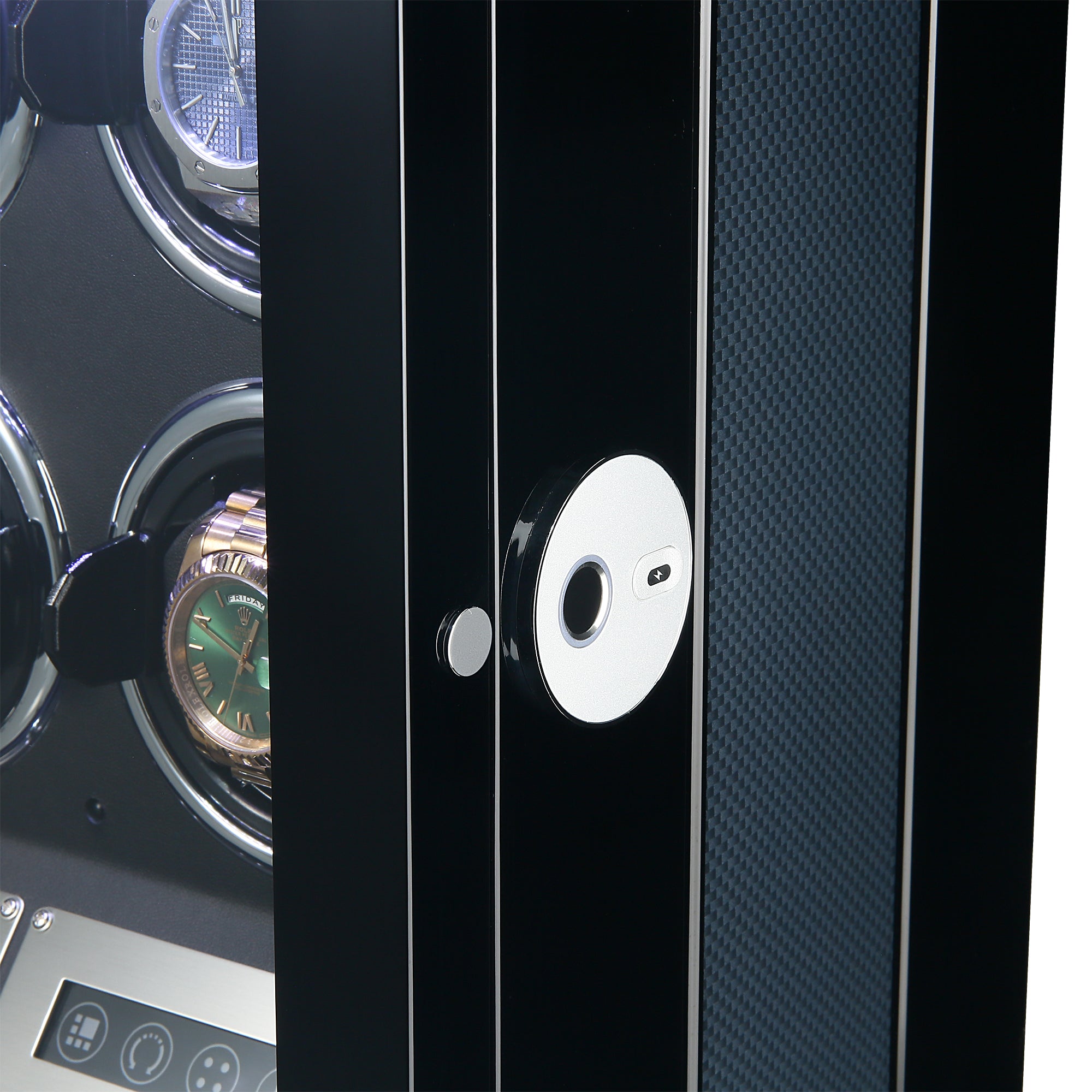 Flinders Watch Winder for 4 Watches with Fingerprint Lock