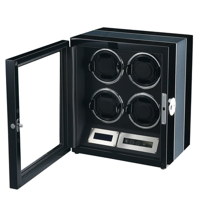 Flinders Watch Winder for 4 Watches with Fingerprint Lock