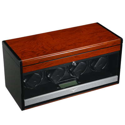 Vancouver Watch Winder for 4 Wood Grain