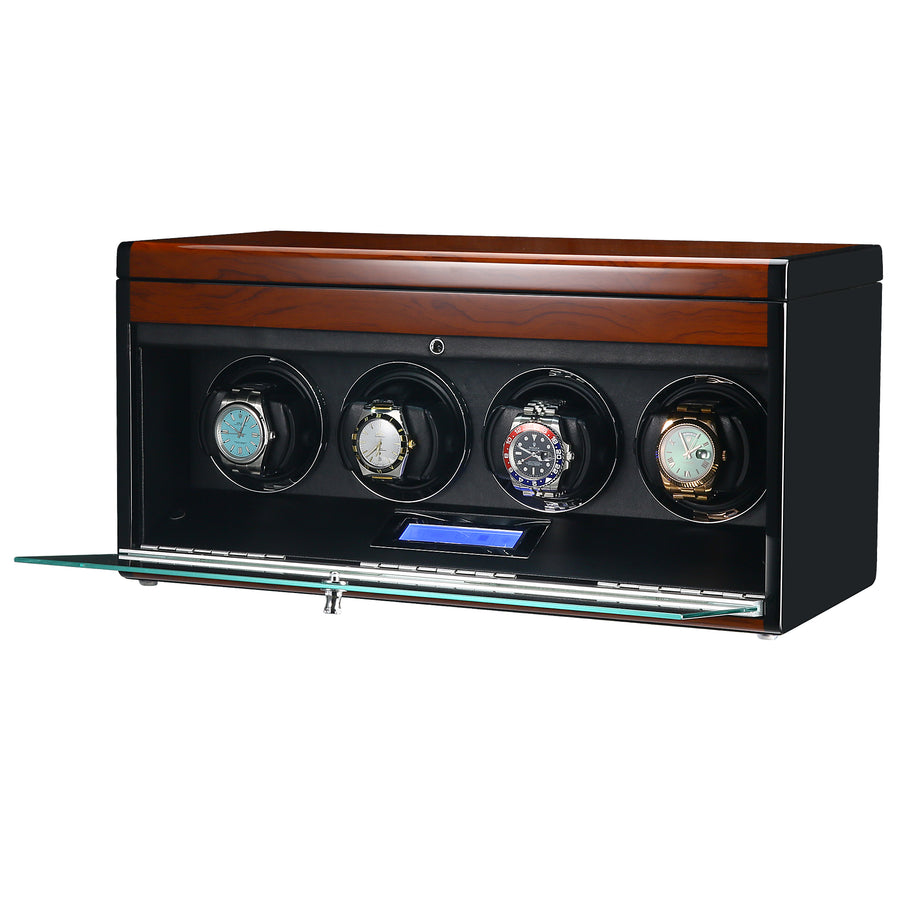 Vancouver Watch Winder for 4 Wood Grain