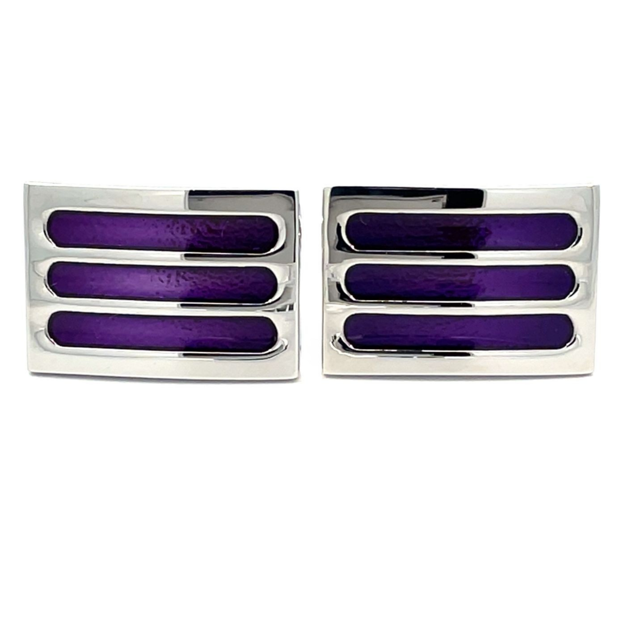 Three Purple Lines Cufflinks