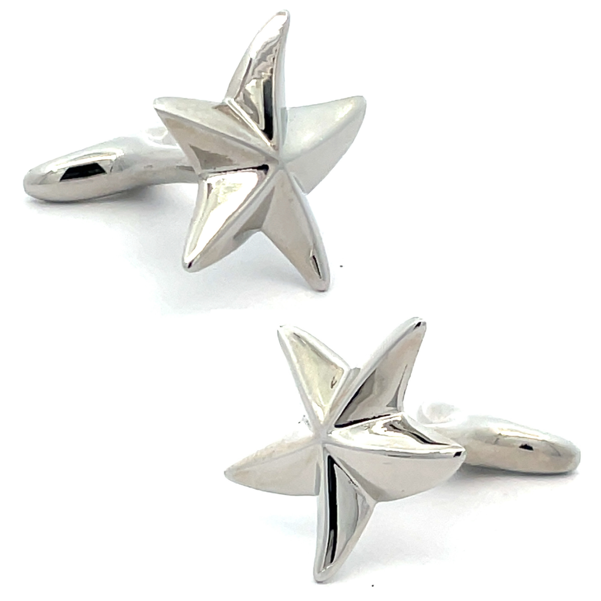 Silver Starfish Cufflinks