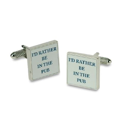I'd rather be in the Pub Cufflinks