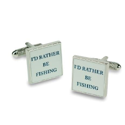 I'd rather be Fishing Cufflinks