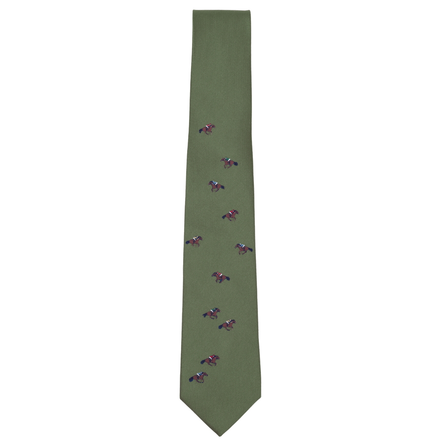 Racing Tie Olive