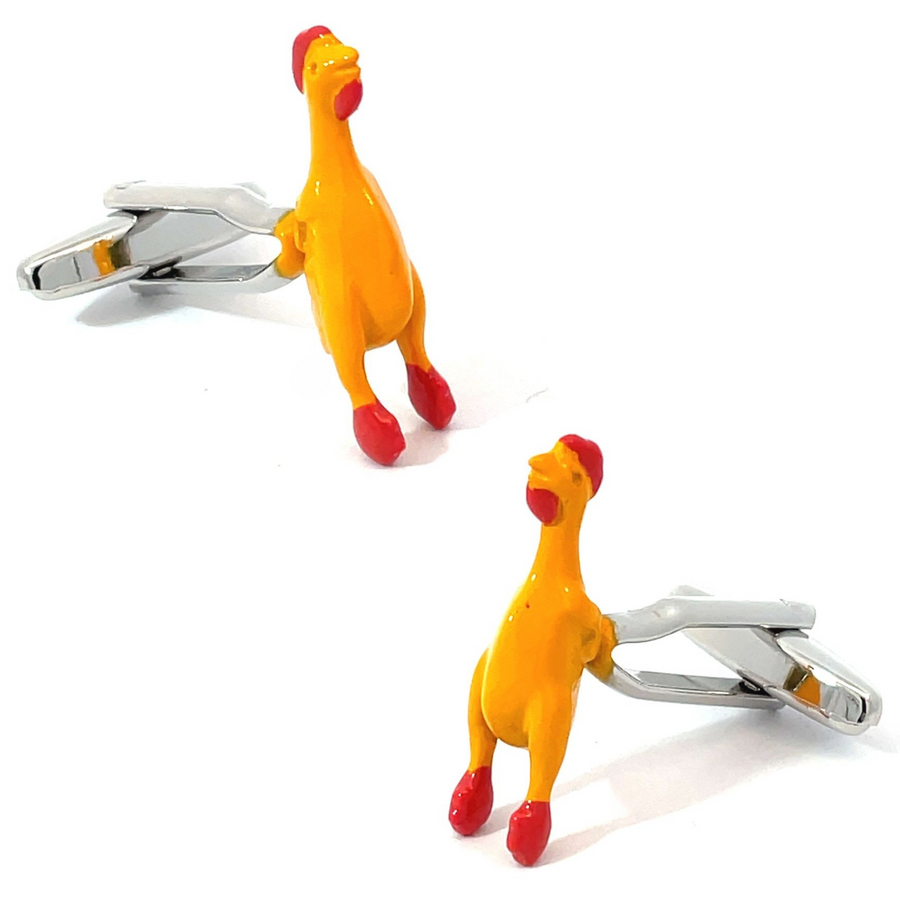 Rubber Chicken Cufflinks
