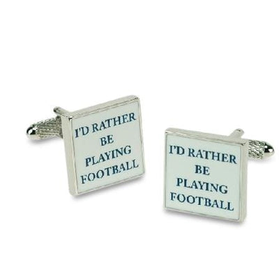 I'd rather be Playing Football Cufflinks