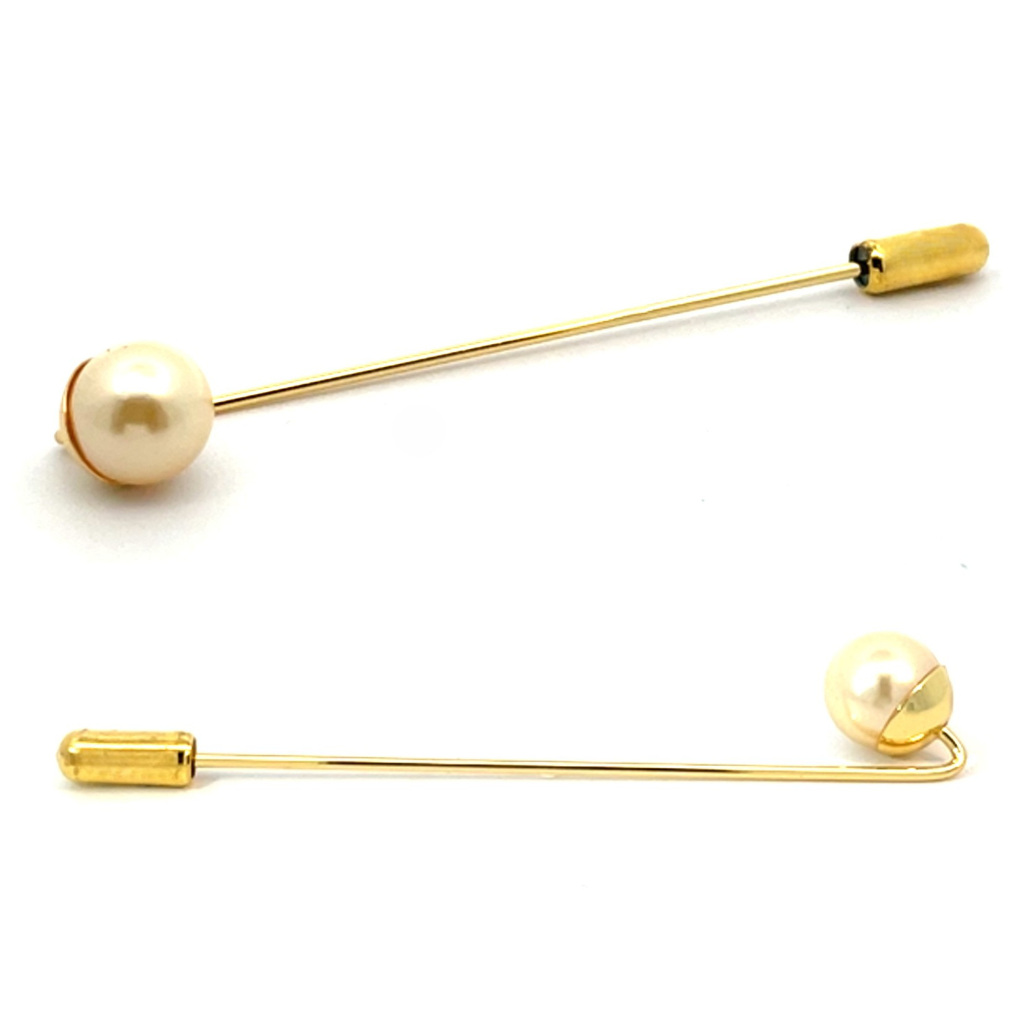 Pearl Stick Pin in Gold