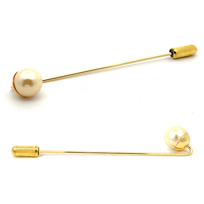 Pearl Stick Pin in Gold