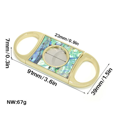 Gold and Shell Cigar Cutter