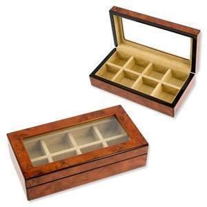 8 Pair Wooden (Elm Burl) Storage Box