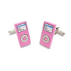 MP3 iPod Player Pink Cufflinks