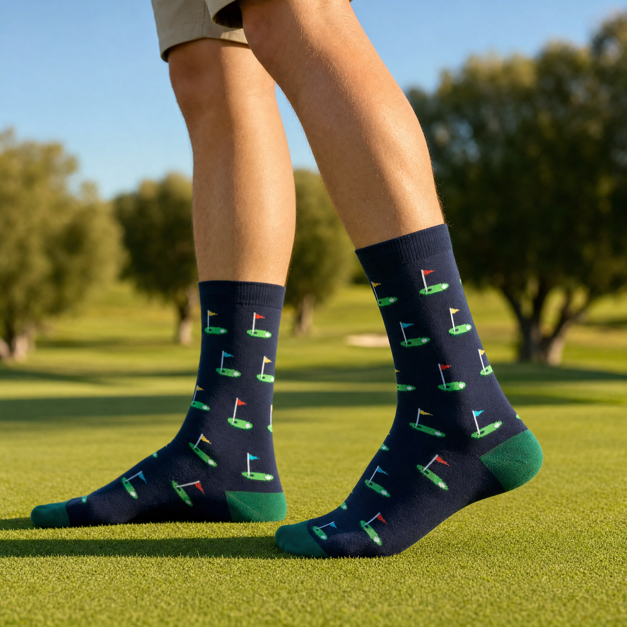 Tee off Golf Bamboo Socks by Dapper Roo lifestyle image - GPT Image 2 #1