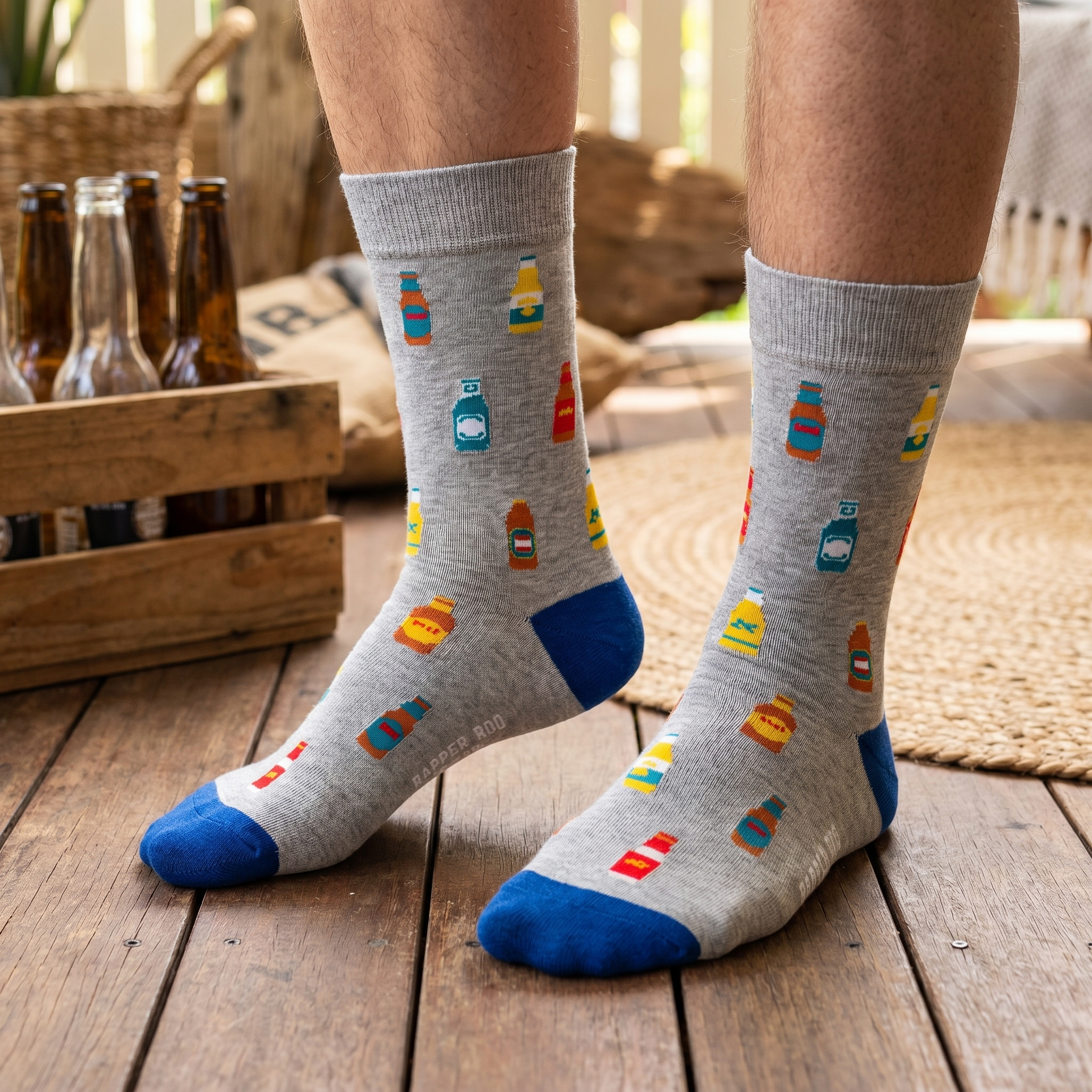 Beer O'Clock Bamboo Socks by Dapper Roo lifestyle image