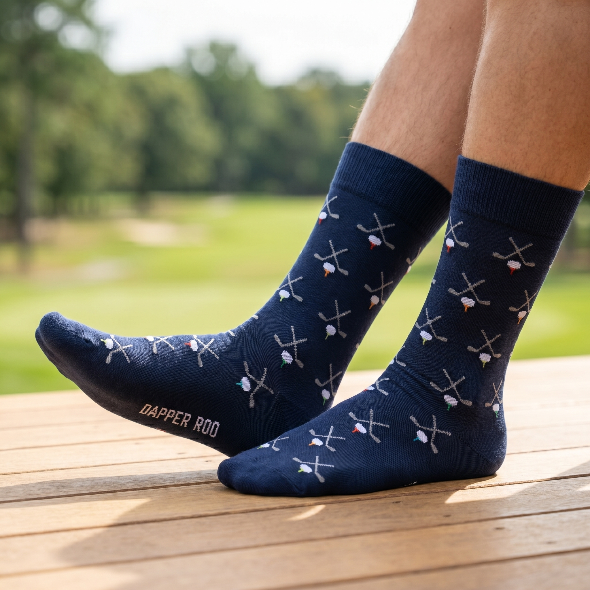 Golf Balls and Tees Socks by Dapper Roo lifestyle image