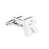 Silver Cut Out Initial Letter Cufflinks