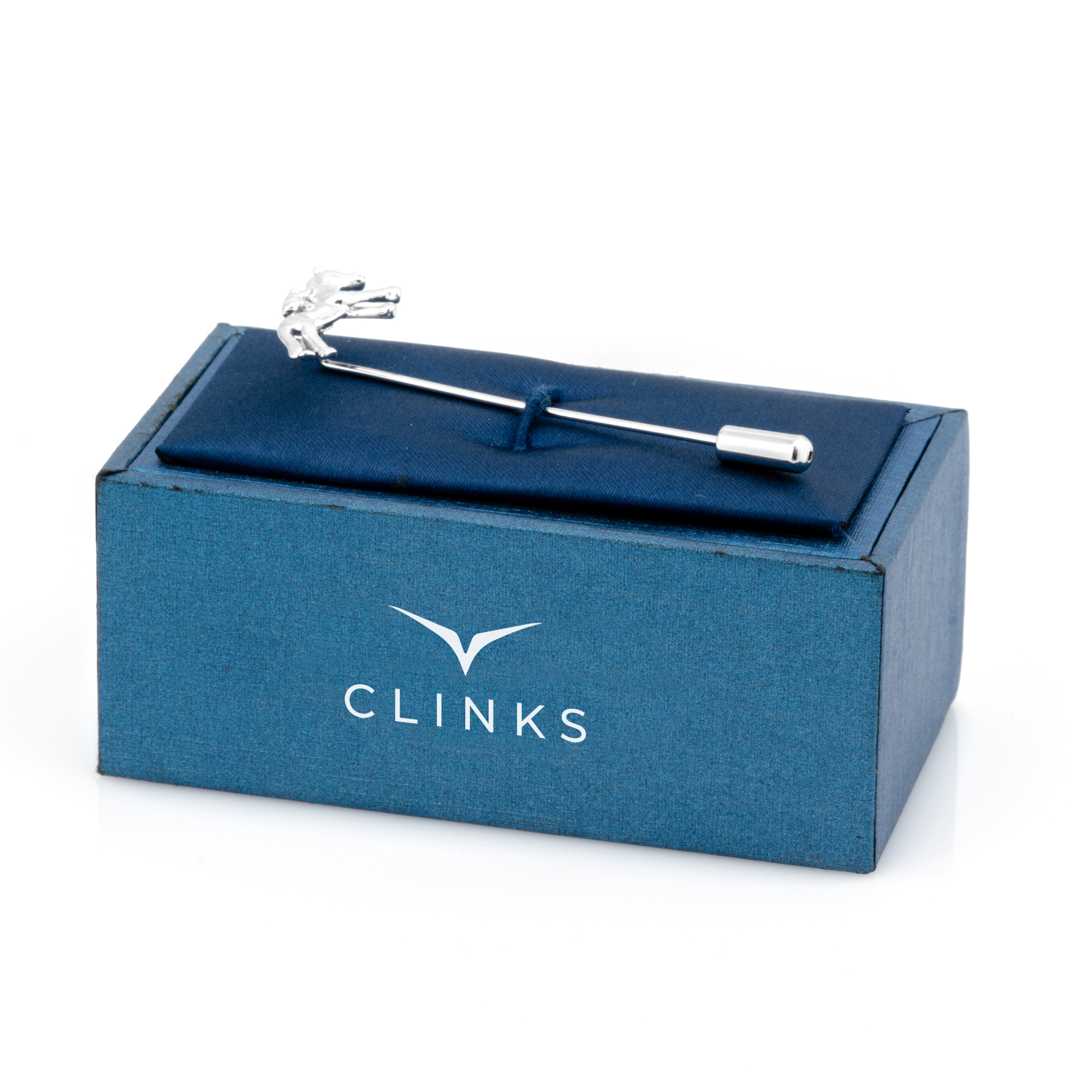 Melbourne Cup Horse Racing Silver Stick Pin