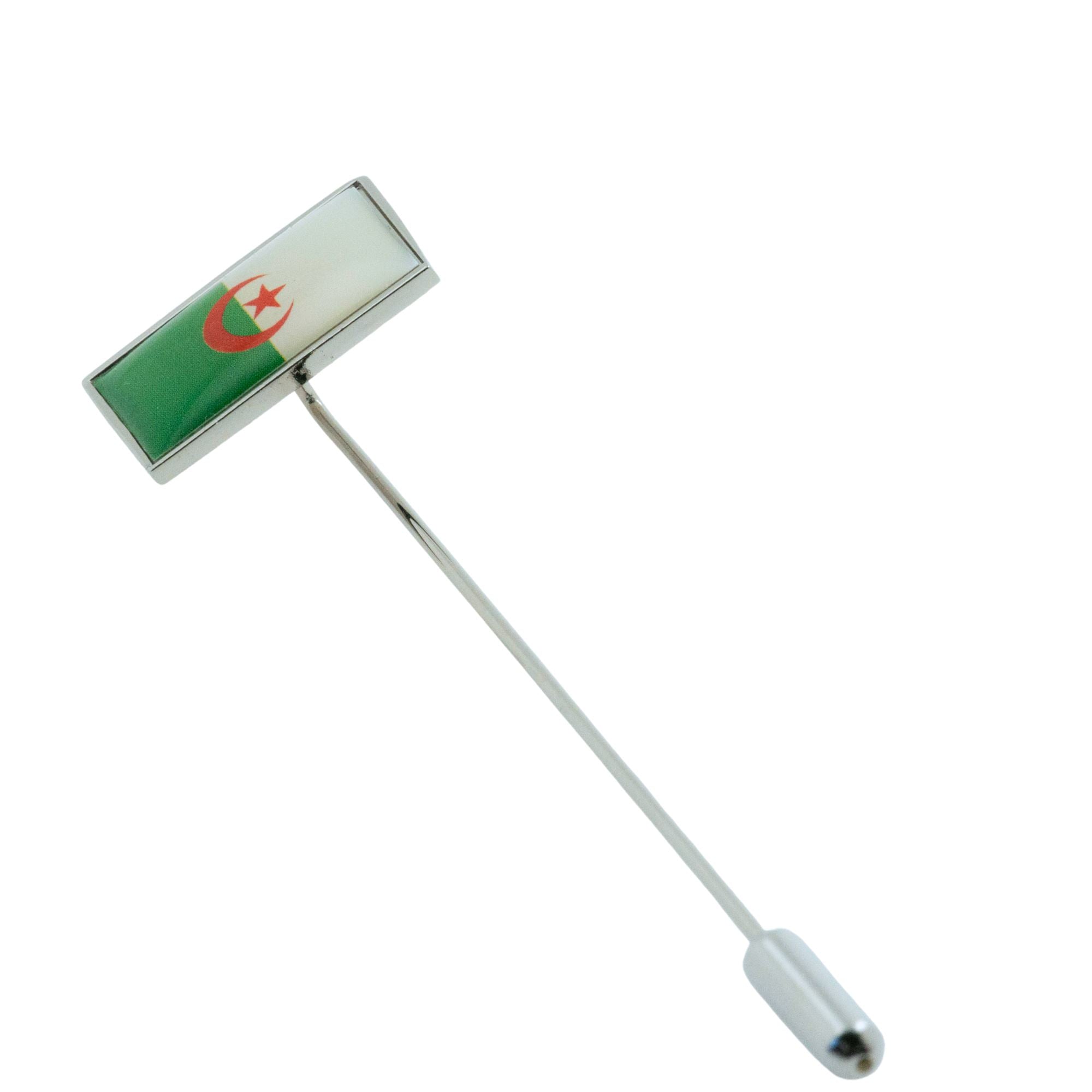 Flag of Algeria Stick Pin Lapel Pin Clinks 