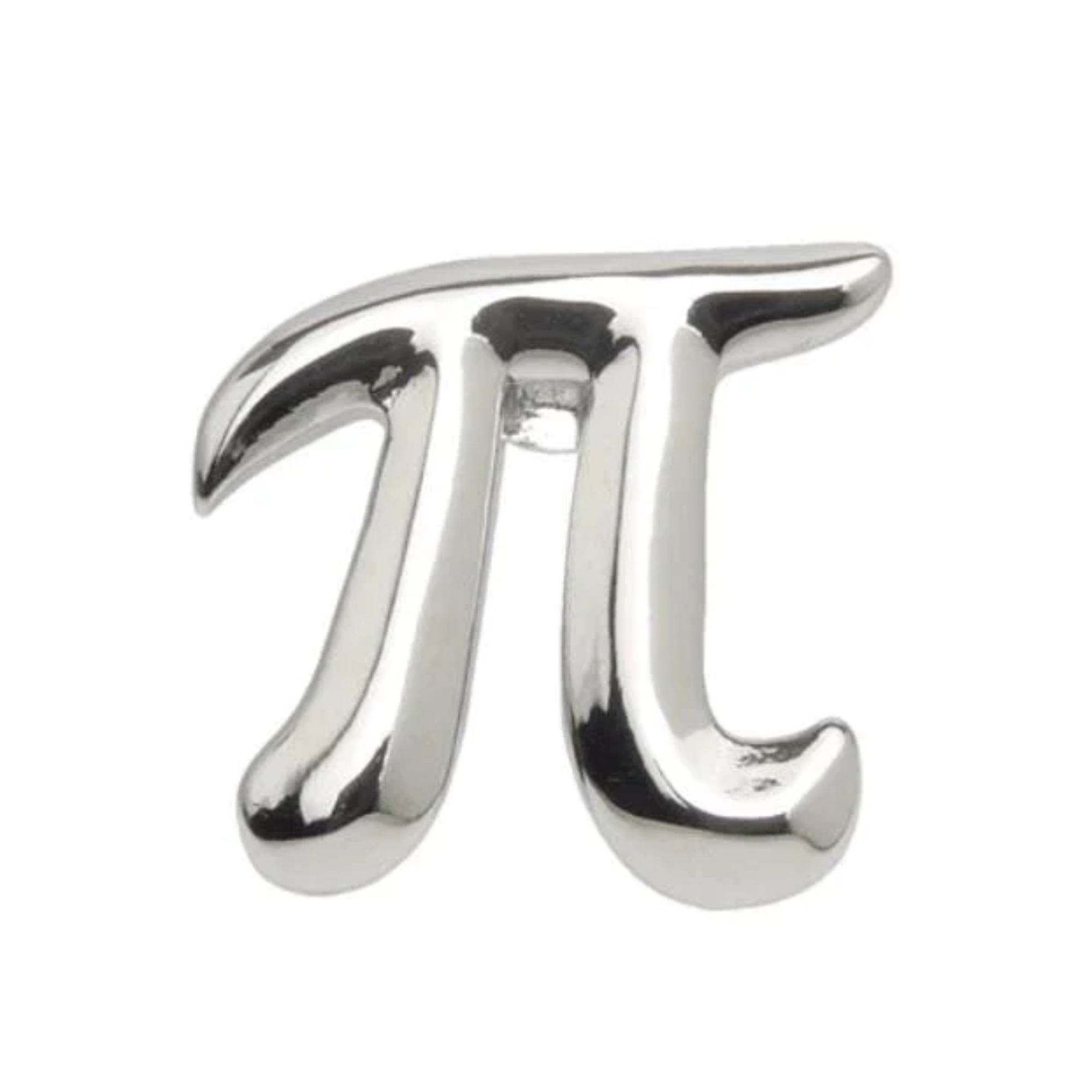 Pi Lapel Pin in Silver