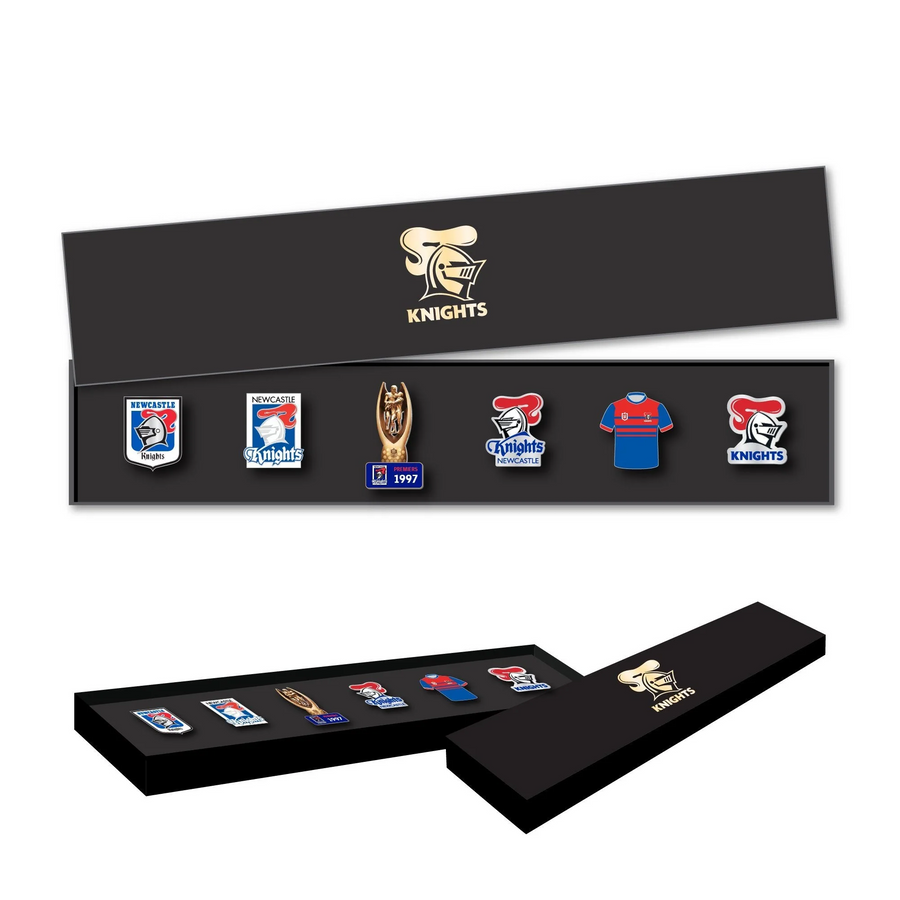 Newcastle Knights Logo NRL Pin Set