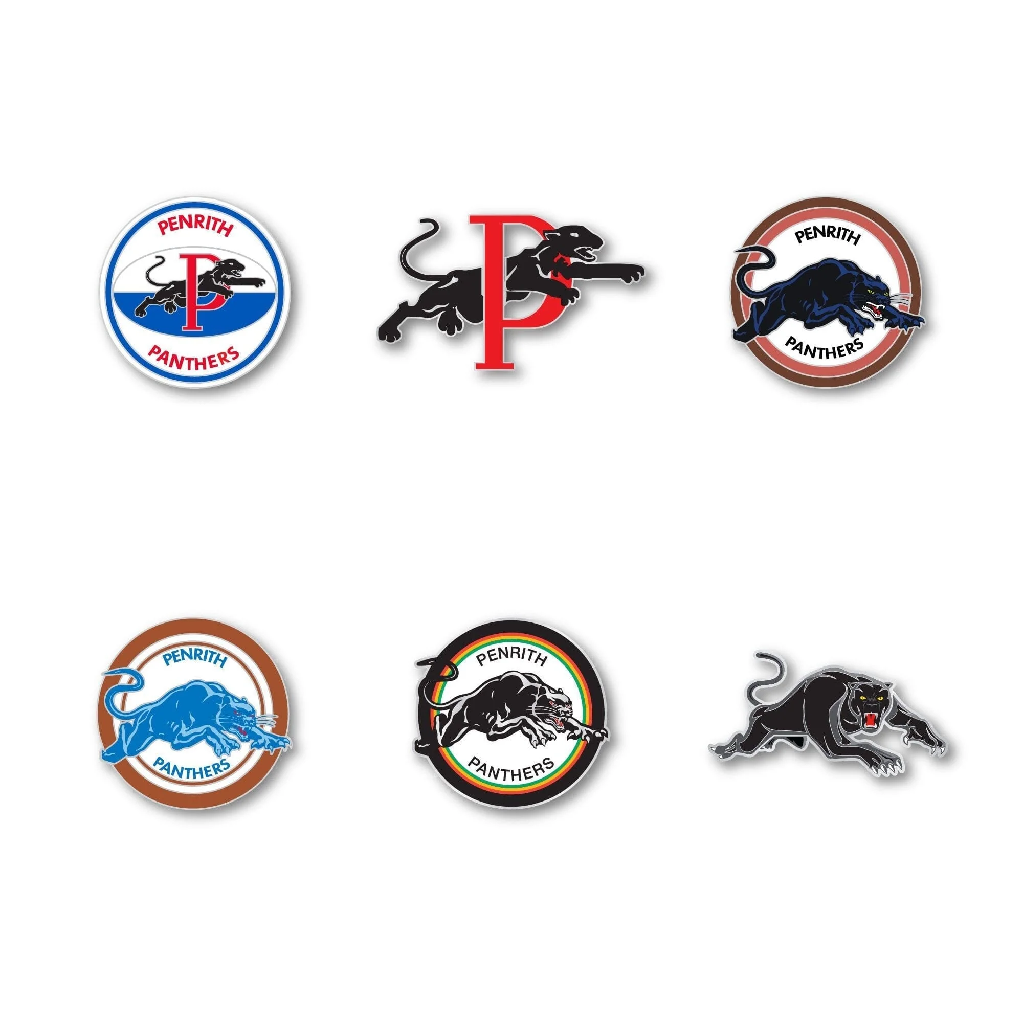 Penrith Panthers Logo NRL Pin Set