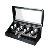 Avoca Watch Winder Box for 8 + 8 Watches in Black