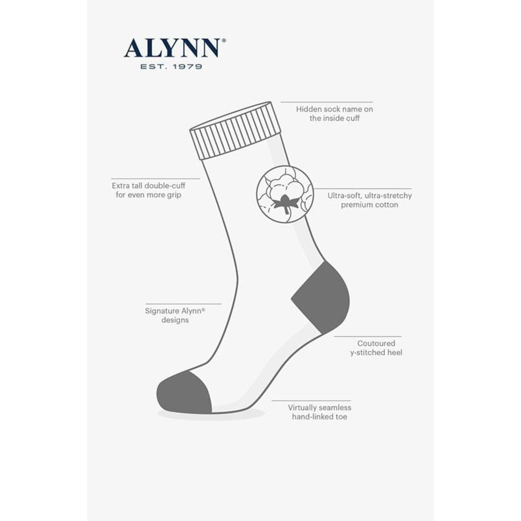 Penguins Heather Gray Mens Sock