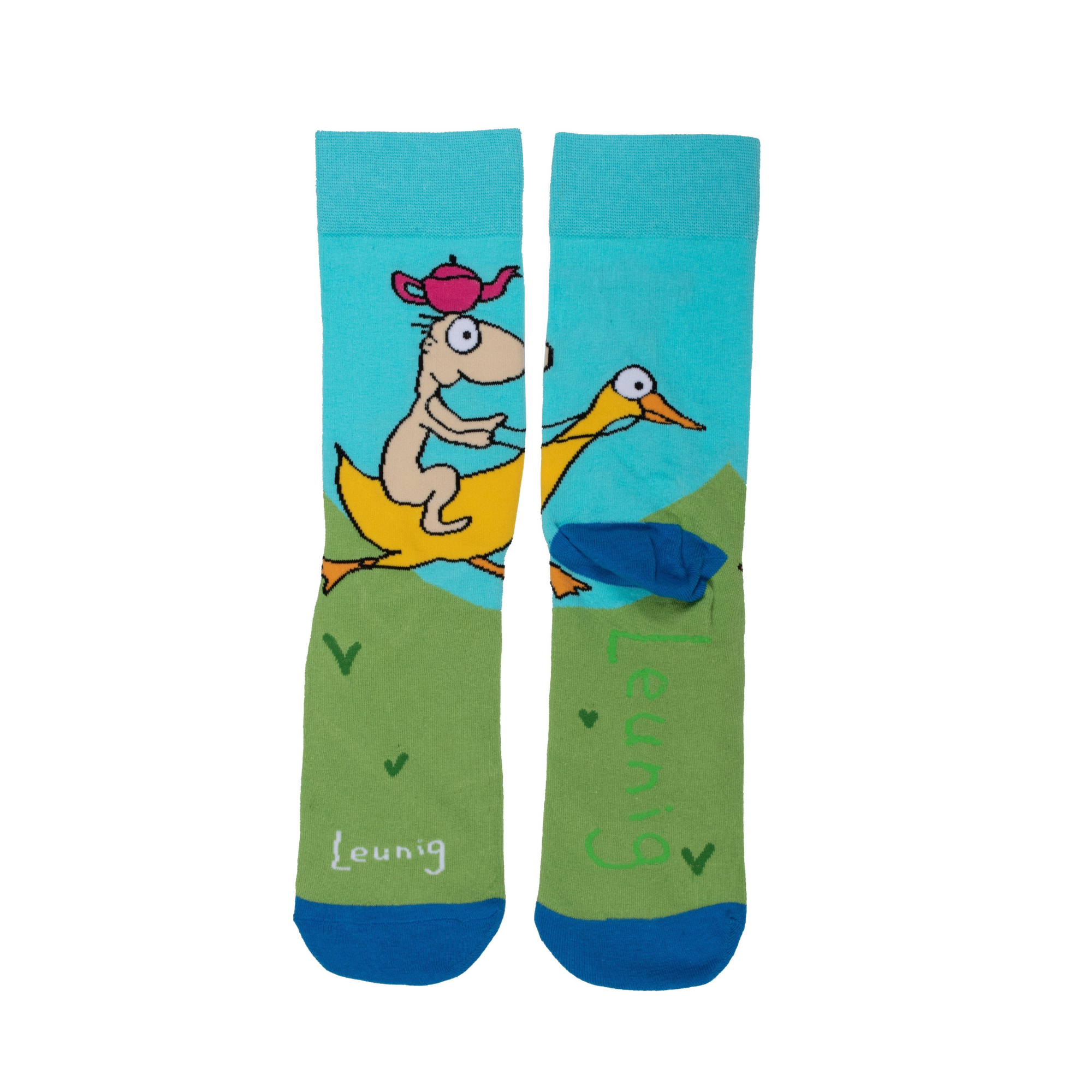 Leunig Wild Ride Socks Green