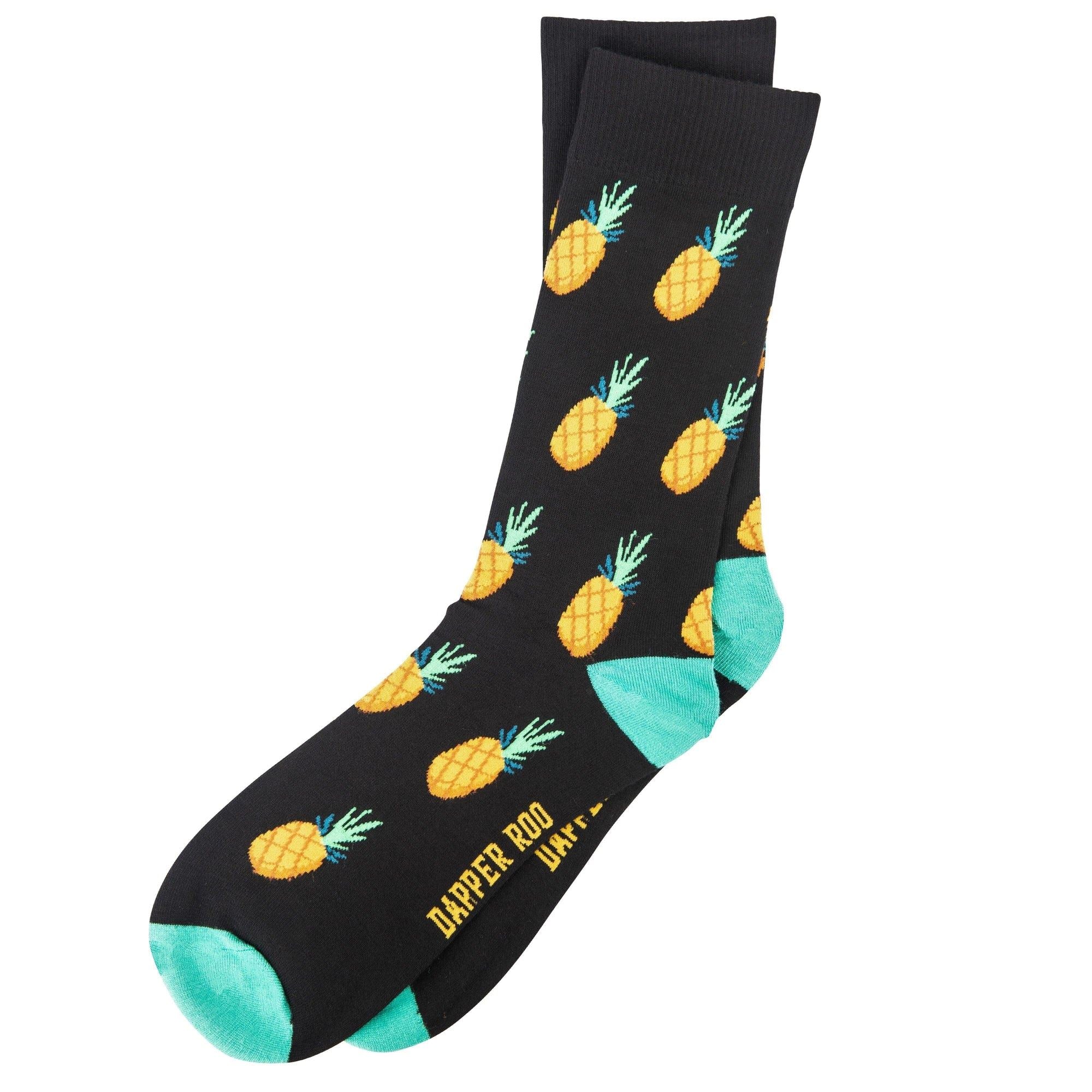 Pina Colada Pineapple Bamboo Socks by Dapper Roo Socks Dapper Roo Default 