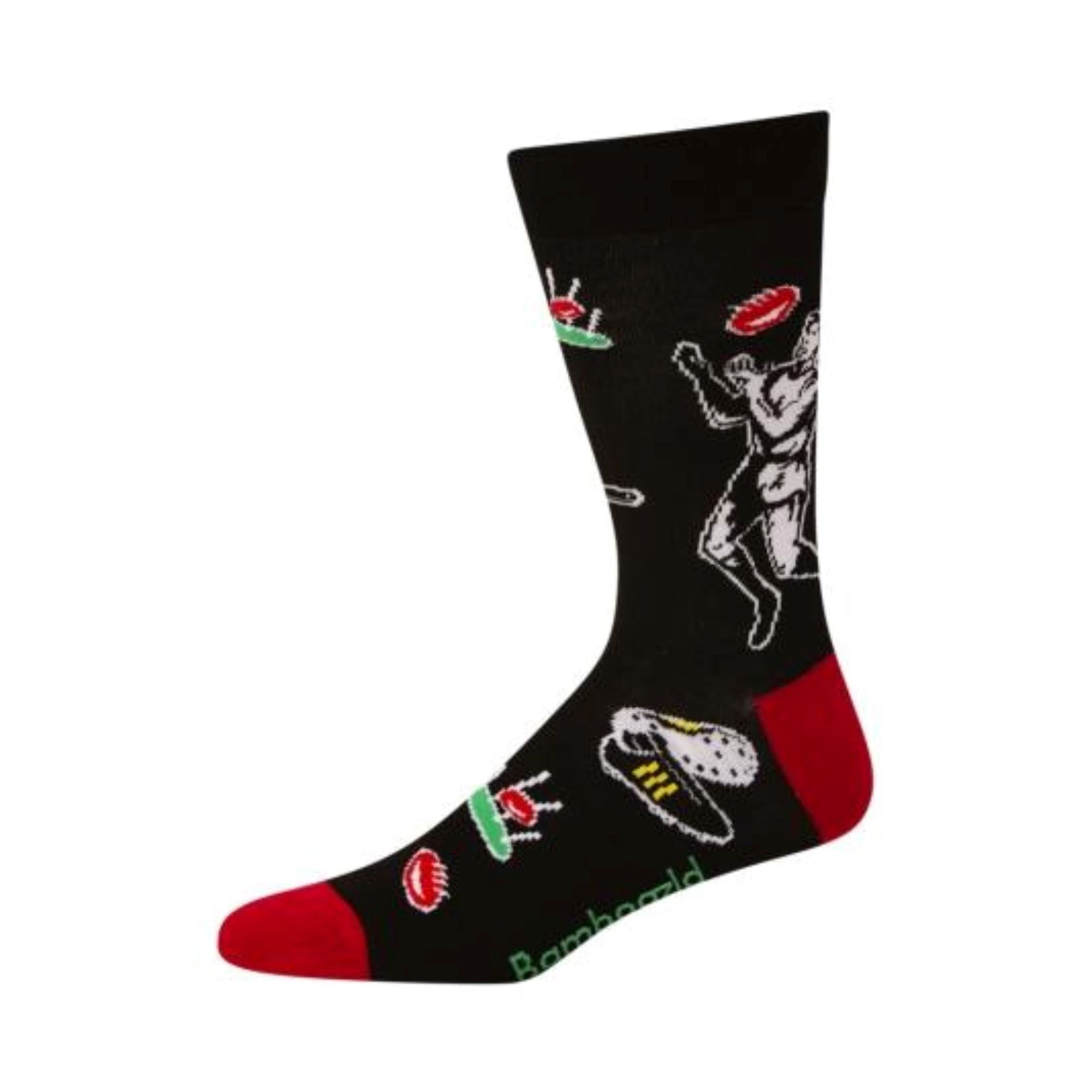 Men's Up there Cazaly Bamboo Sock Socks Bamboozld 