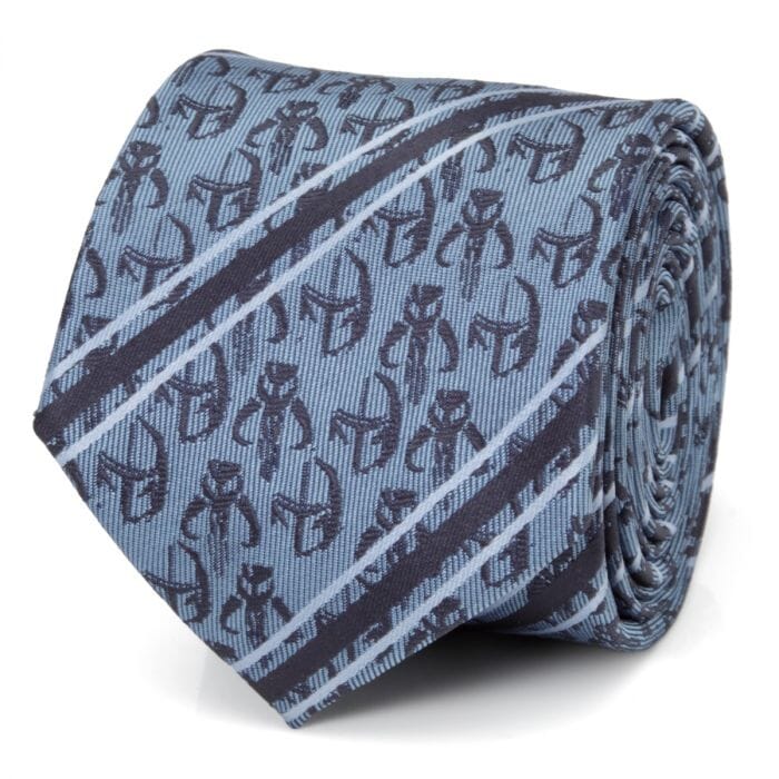 Star Wars Mando Navy Stripe Mens Tie Ties Star Wars 