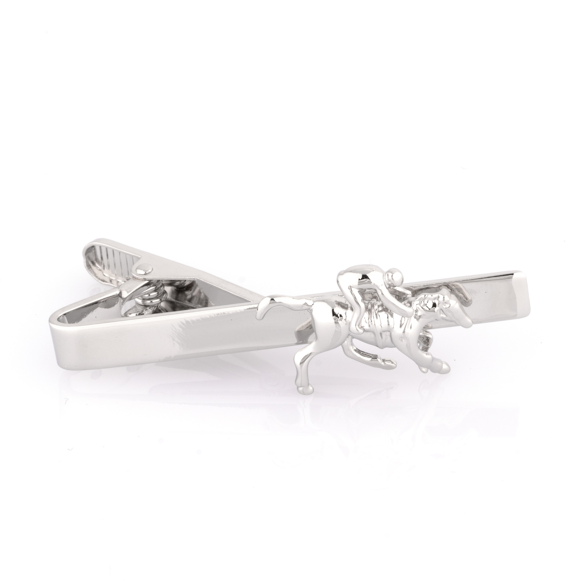 Horse and Jockey Tie Clip