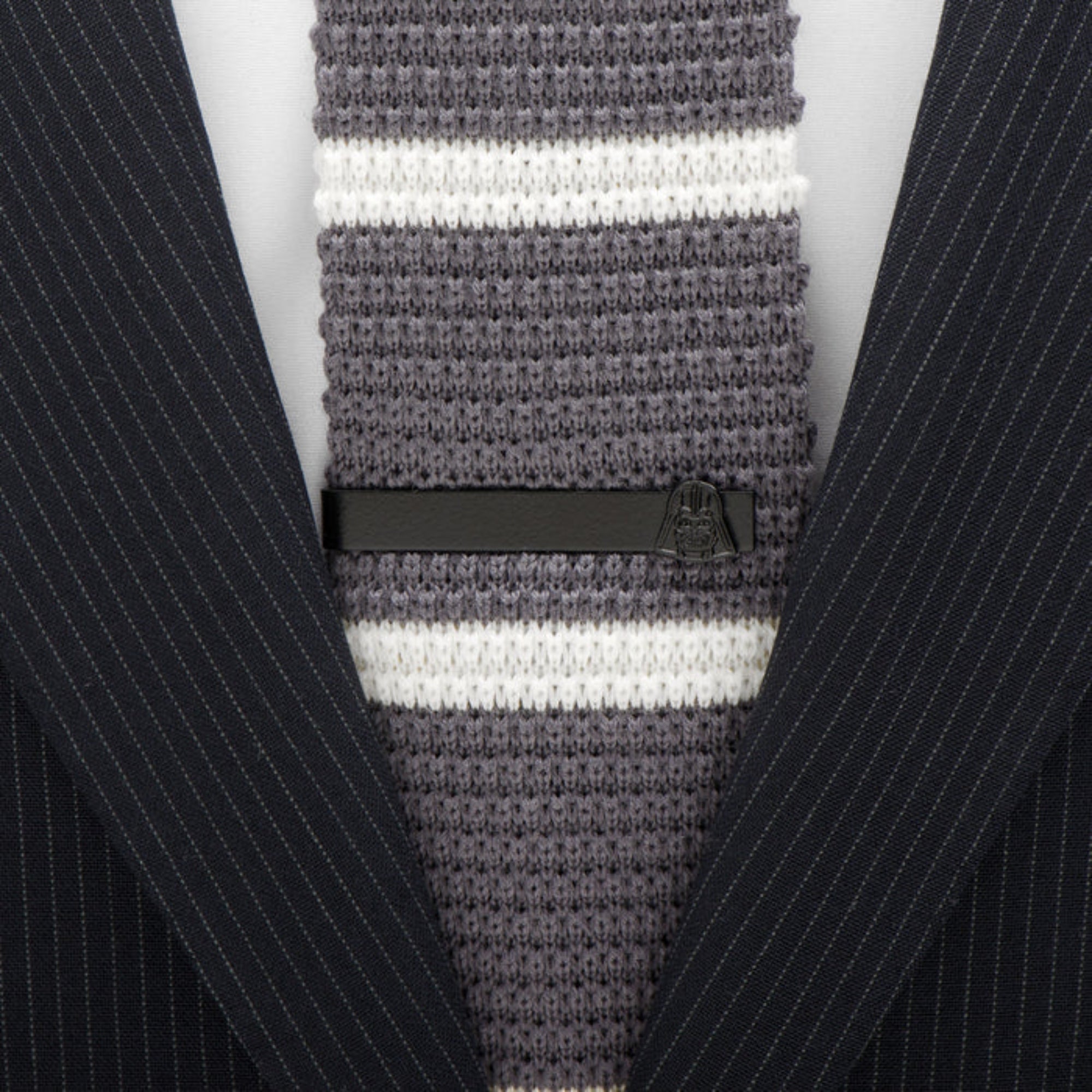 Satin Black Darth Vader Tie Bar