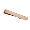 Brushed Rose Gold Tie Bar with curved end 50mm