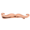 Moustache Tie Bar in Brushed Rose Gold
