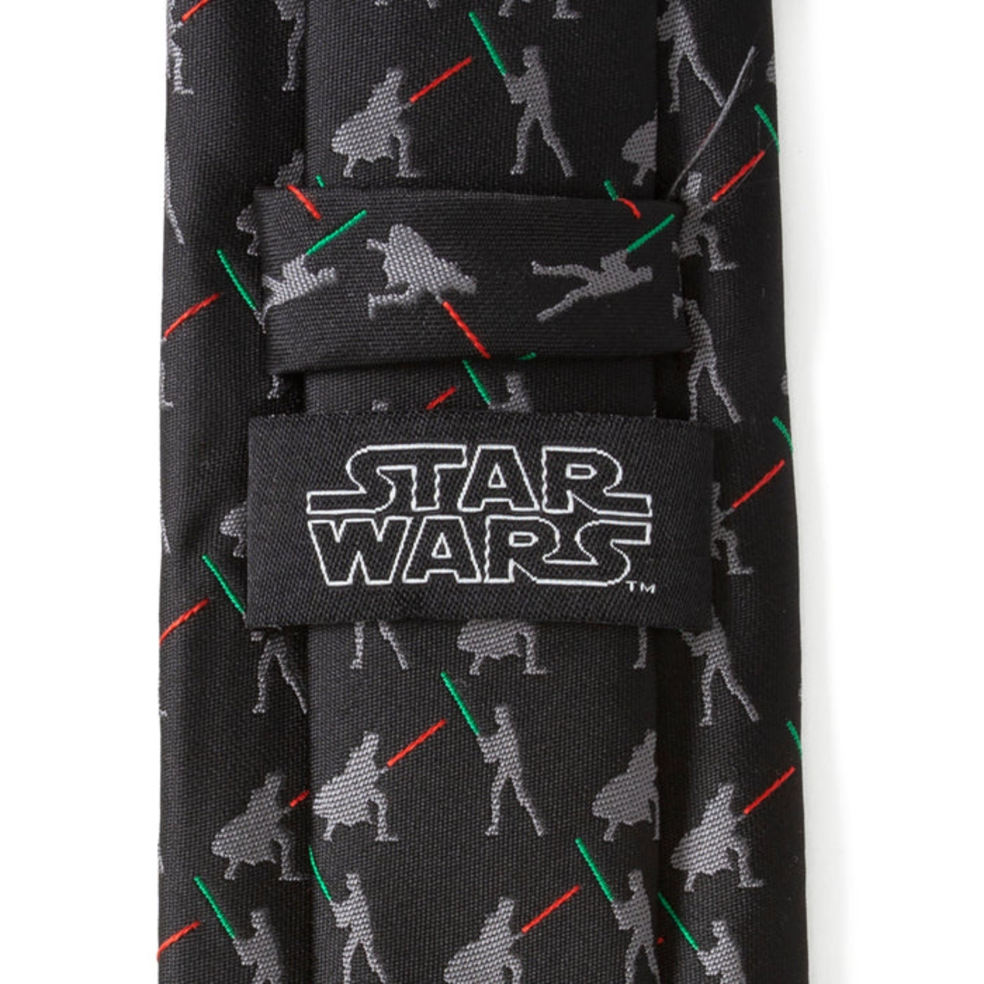 Vader v. Luke Battle Lightsaber Star Wars Black Mens Tie