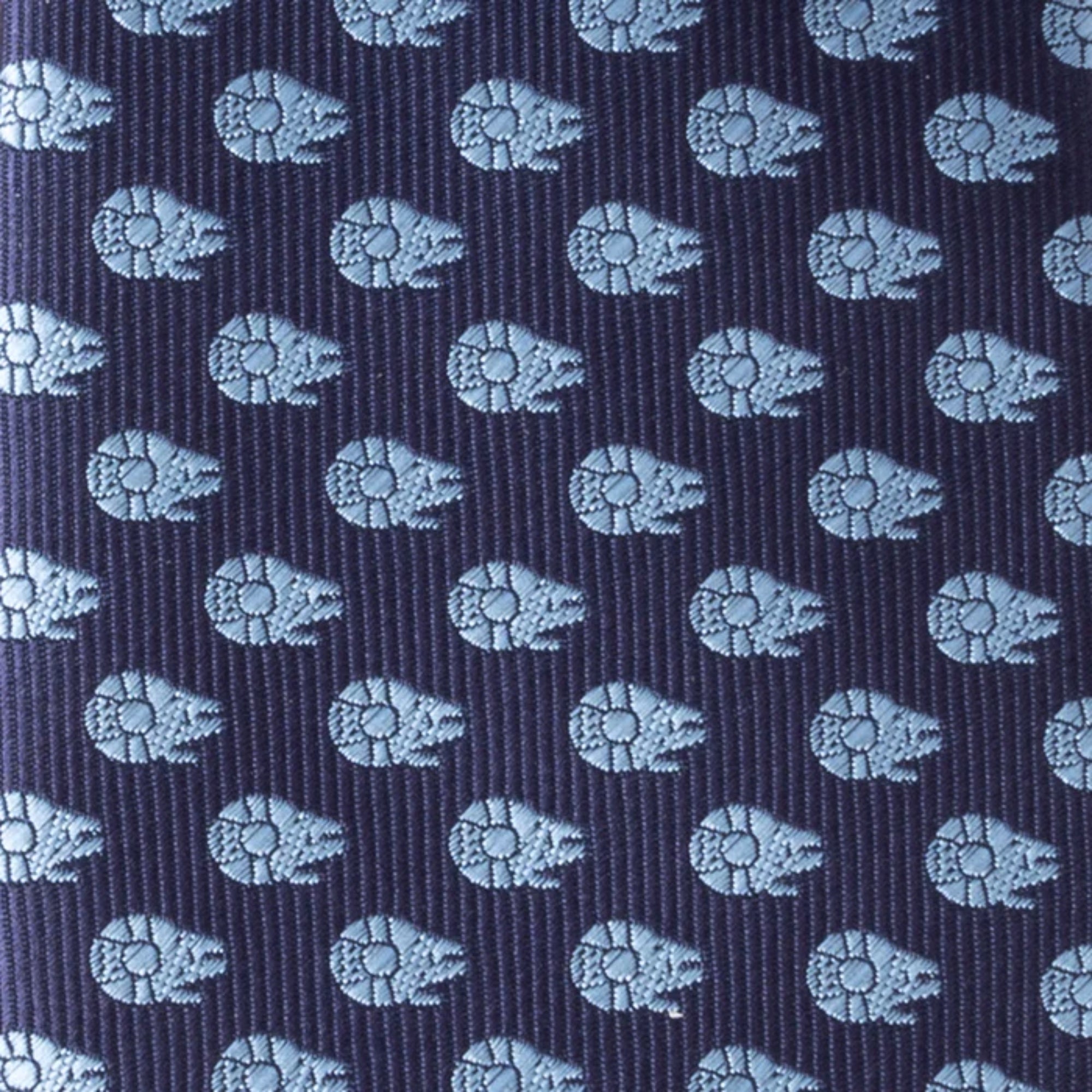 Star Wars Millennium Falcon Blue Tonal Mens Tie