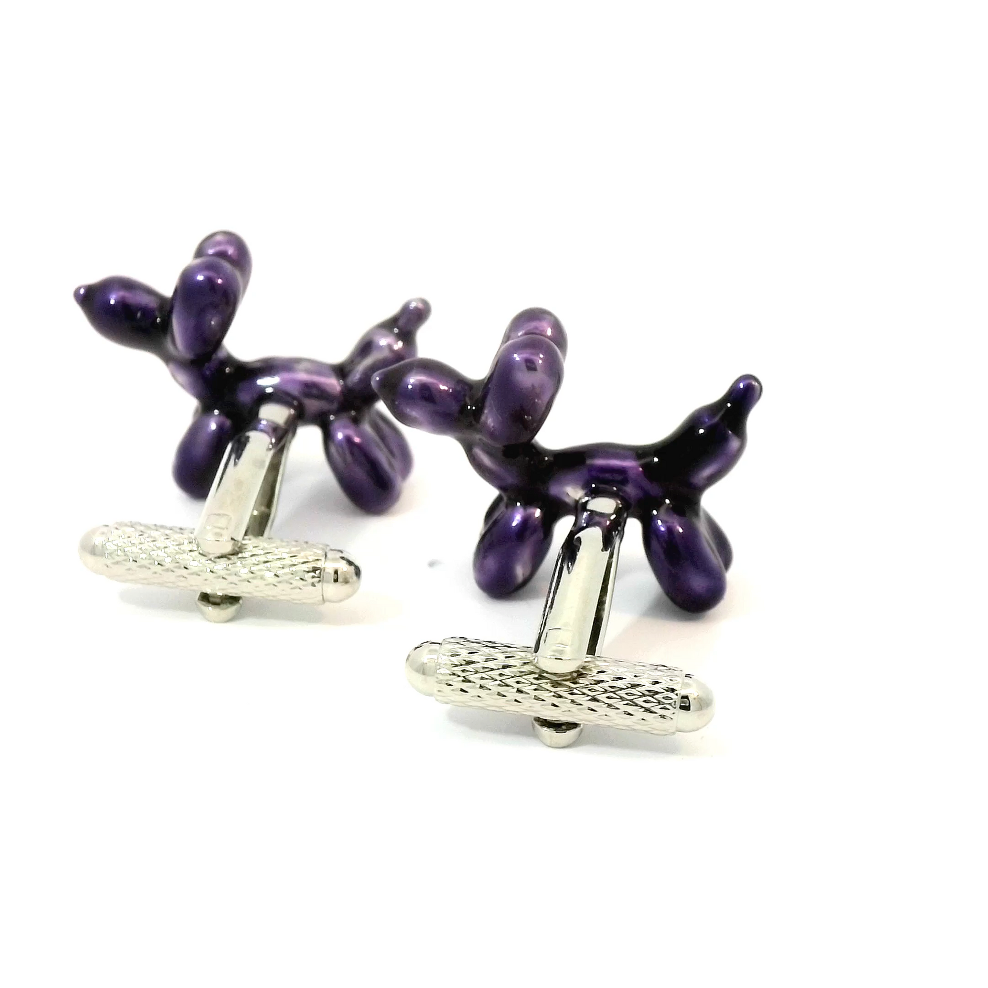 Balloon Dog Purple Cufflinks