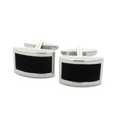 Black Domed Design Cufflinks
