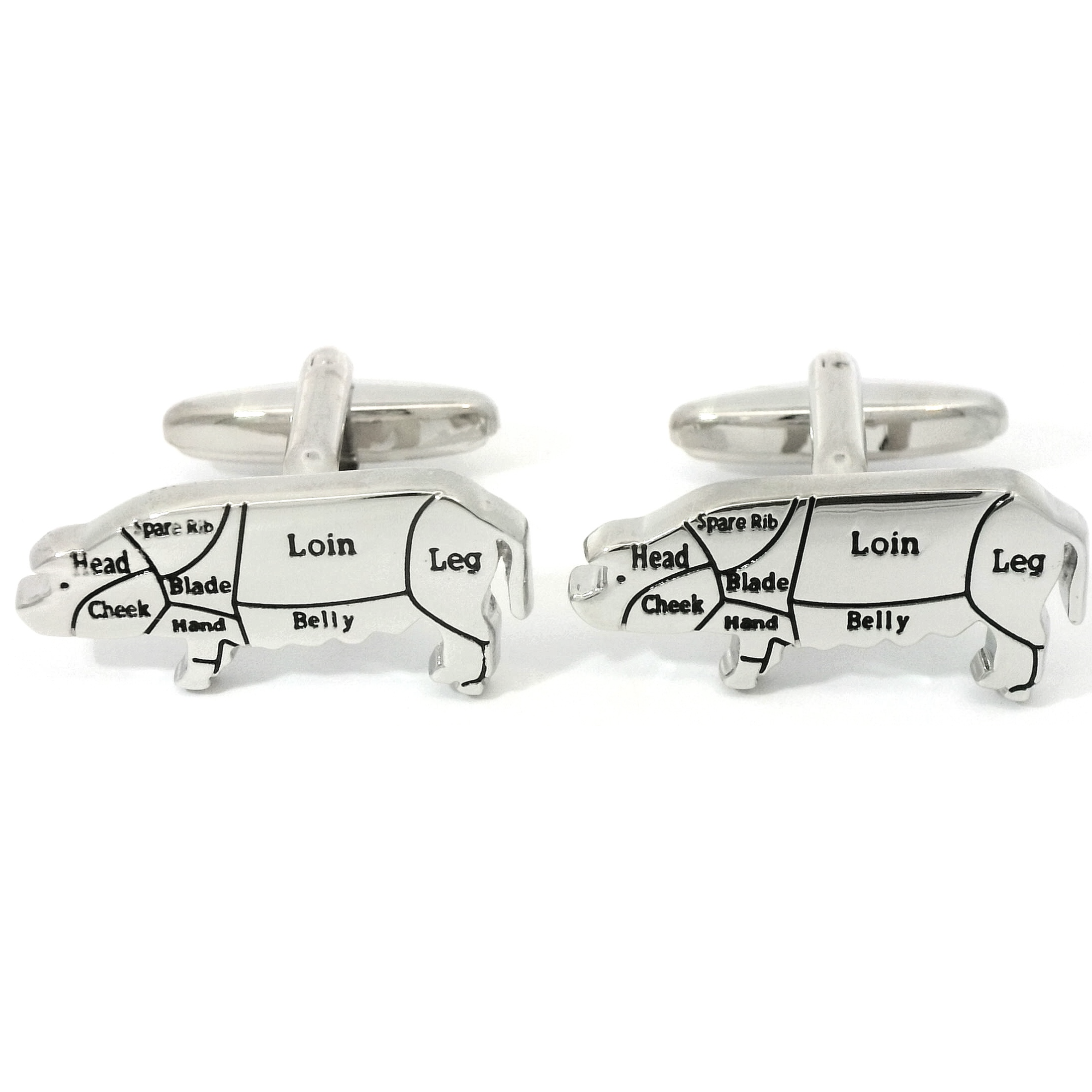 Butcher's Cut Pork Cufflinks