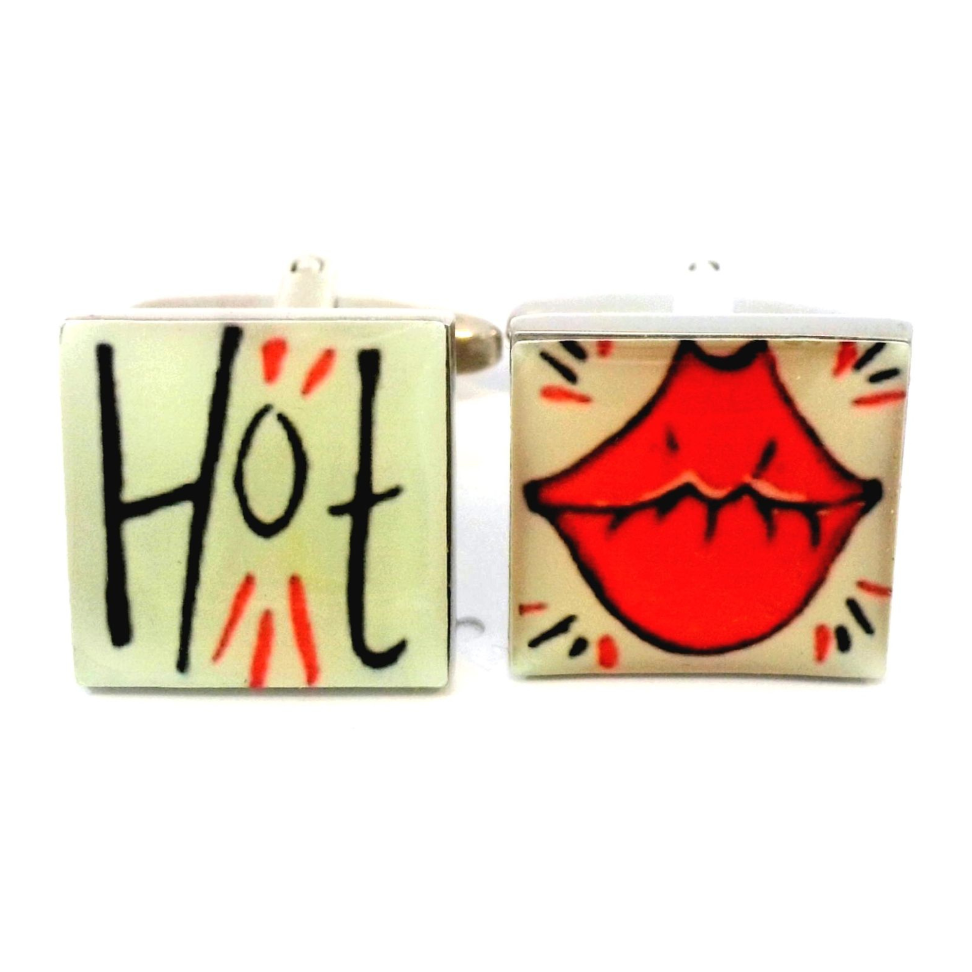 Hot Lips Cufflinks