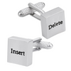 Insert and Delete Keys Cufflinks