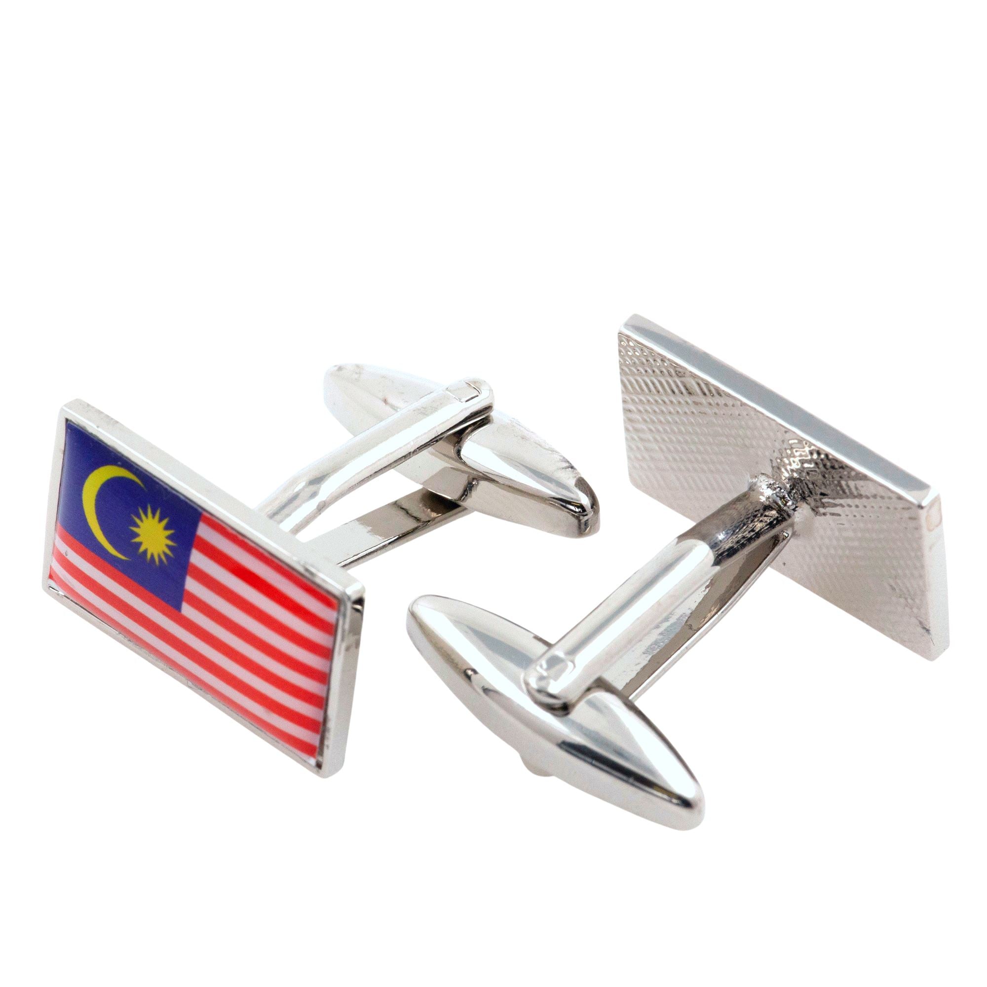 Flag of Malaysia Cufflinks Novelty Cufflinks Clinks 