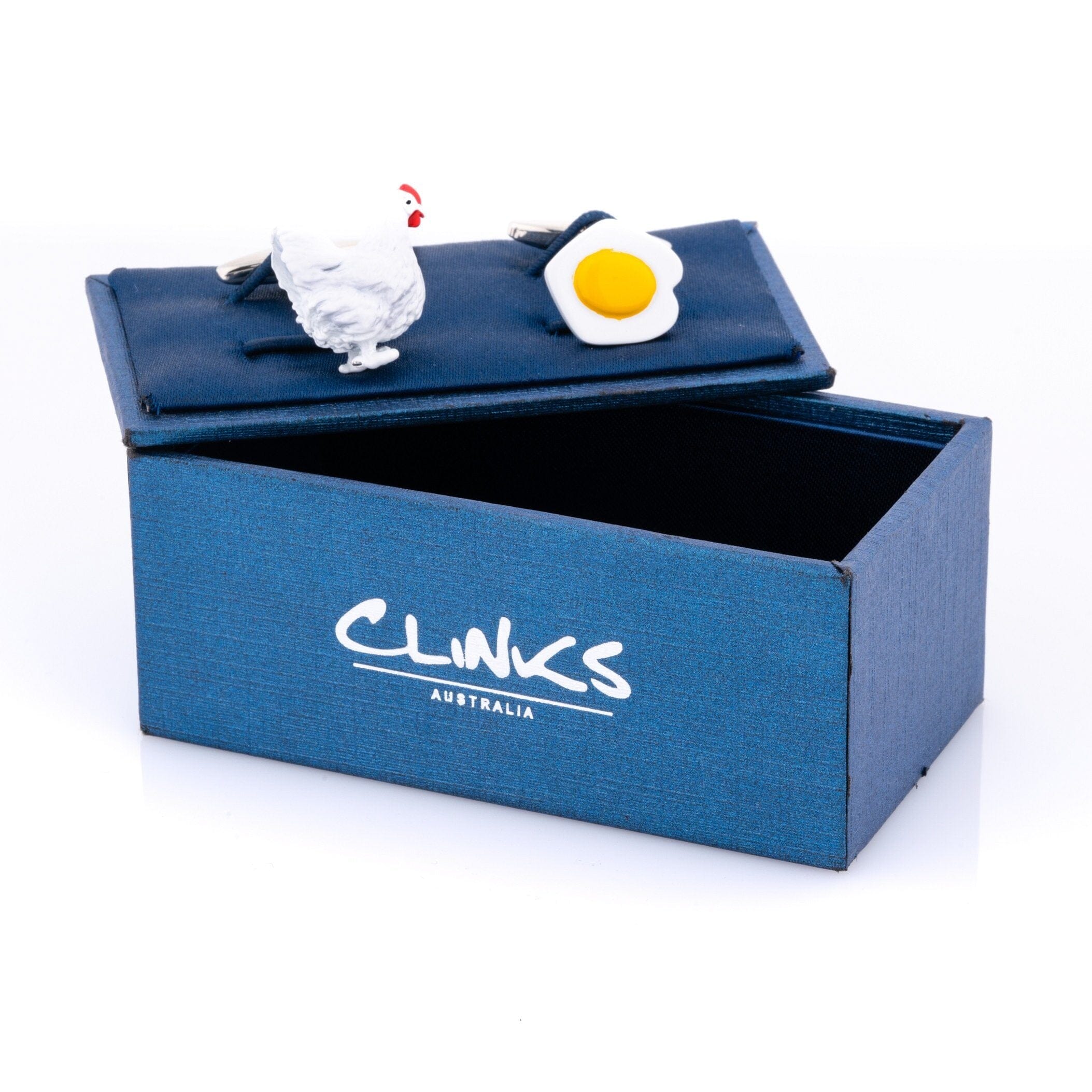 Chicken and Egg Cufflinks Novelty Cufflinks Clinks Australia 