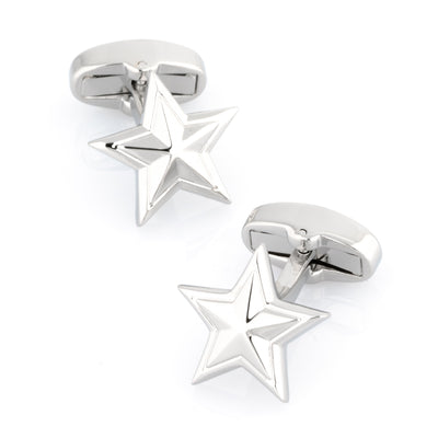 Silver Star Cufflinks