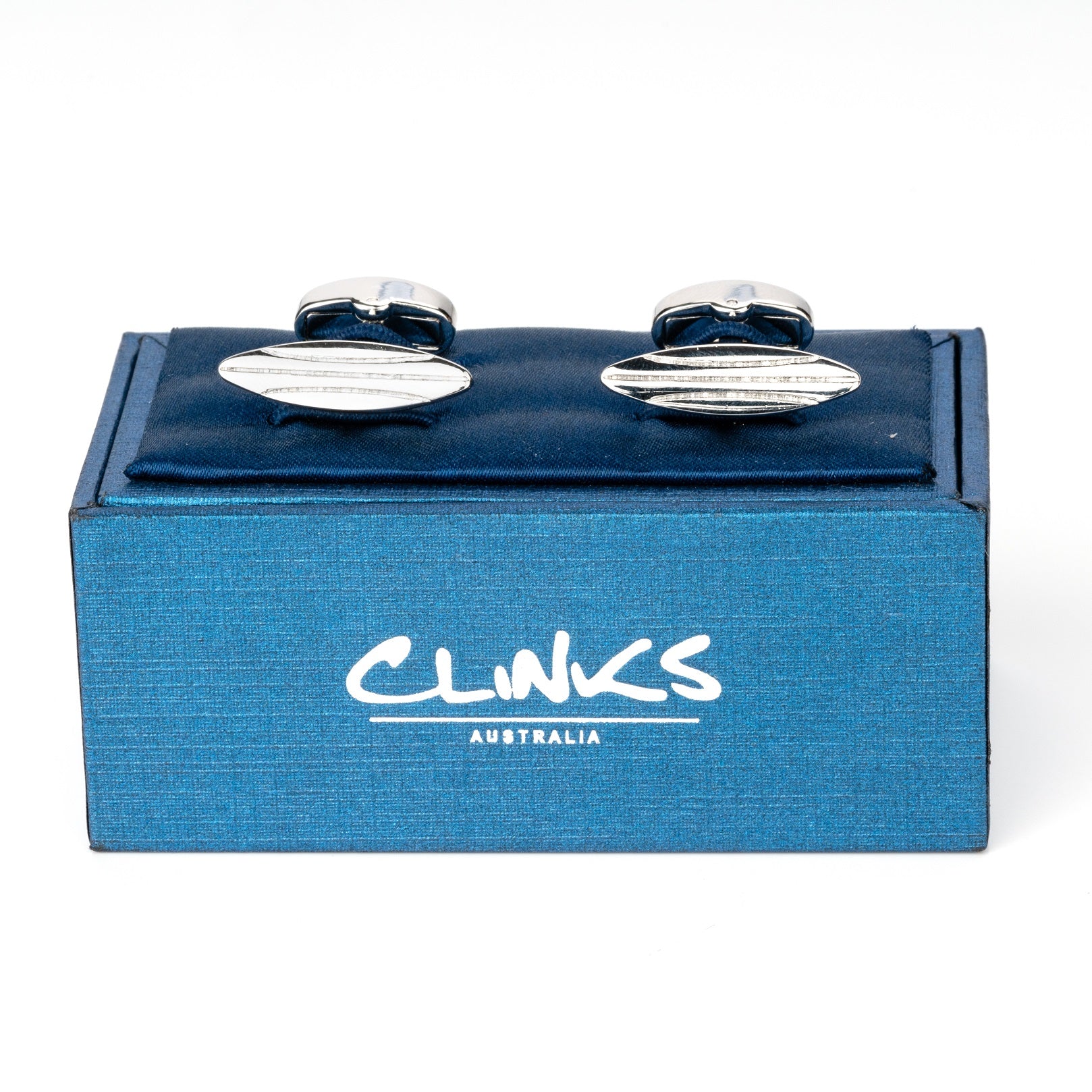 Silver Surfboard Cufflinks