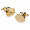 Oval Gold Engravable Cufflinks